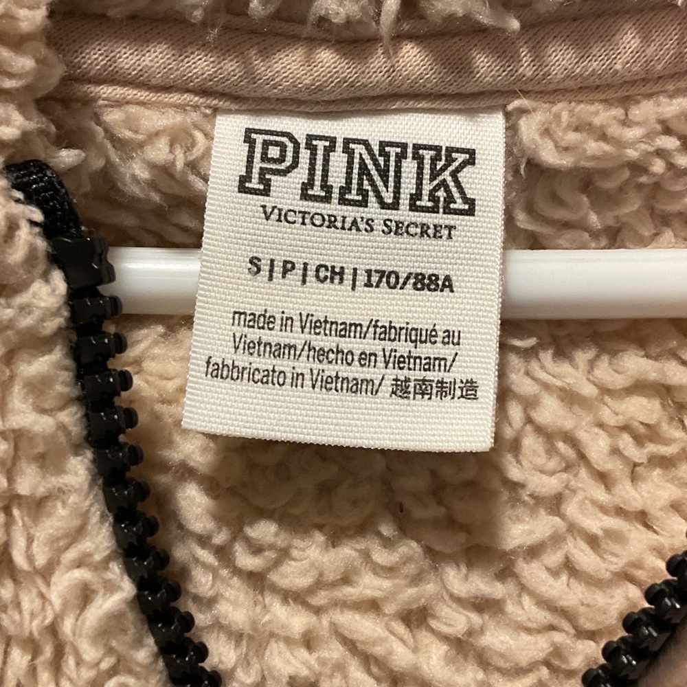 PINK Victoria's Secret Cream Hoodie - Picture 2 of 3